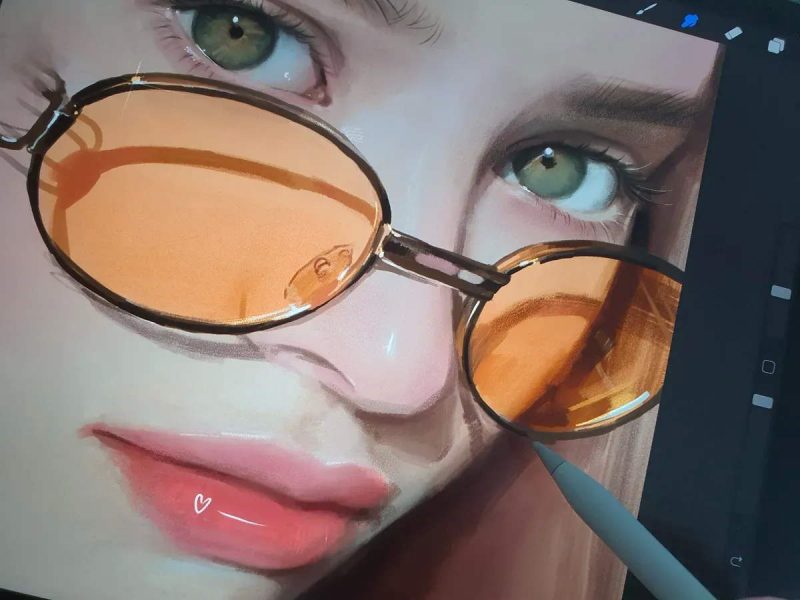 用iPad完成韩系人像插画-Heycg.cn