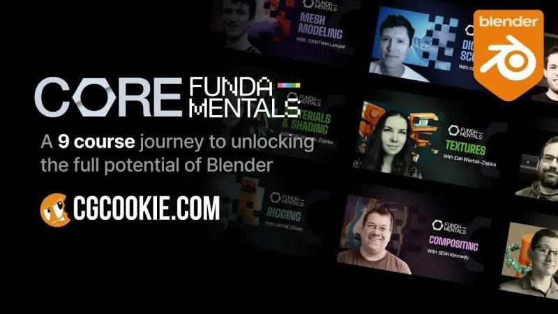 Blender 九合一核心功能全课程 - CGCookie-Heycg.cn