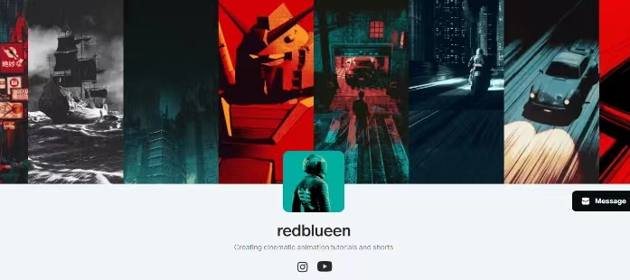RedBlueen会员频道:Blender复古风格化表现-Heycg.cn