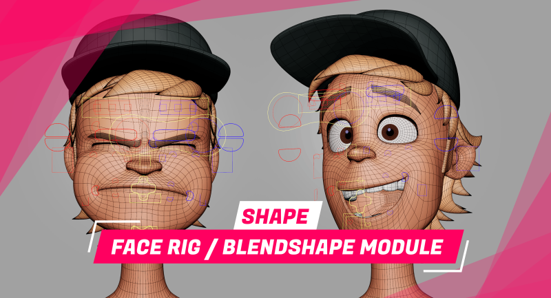 Maya面部绑定与混合形状模块-Heycg.cn