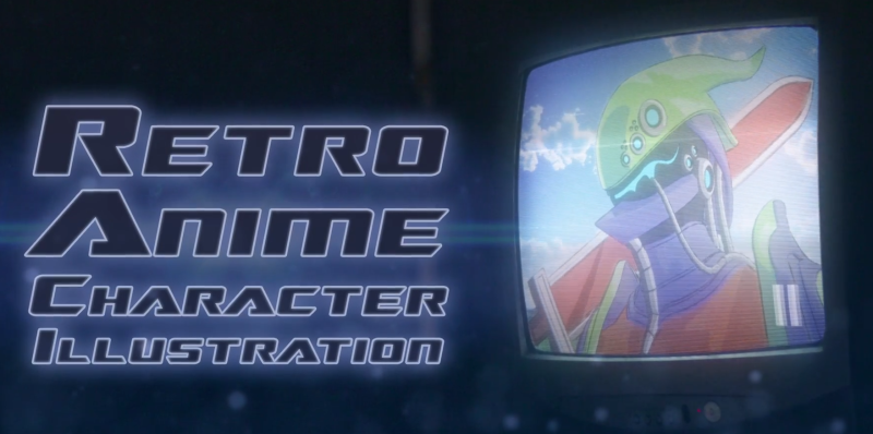 Blender 3D制作复古动漫人物插图-Heycg.cn