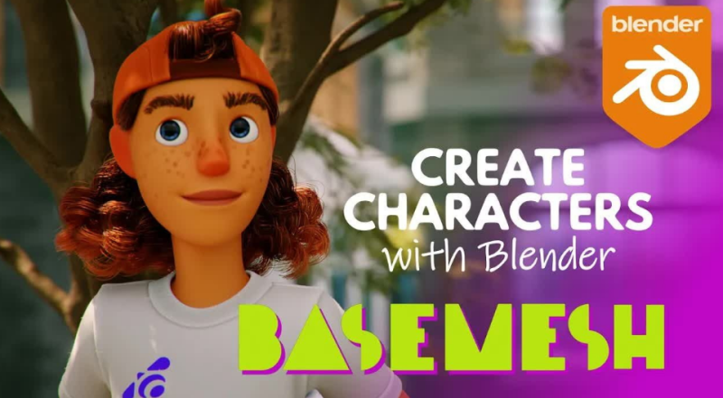 Blender快速创建风格化角色-Heycg.cn