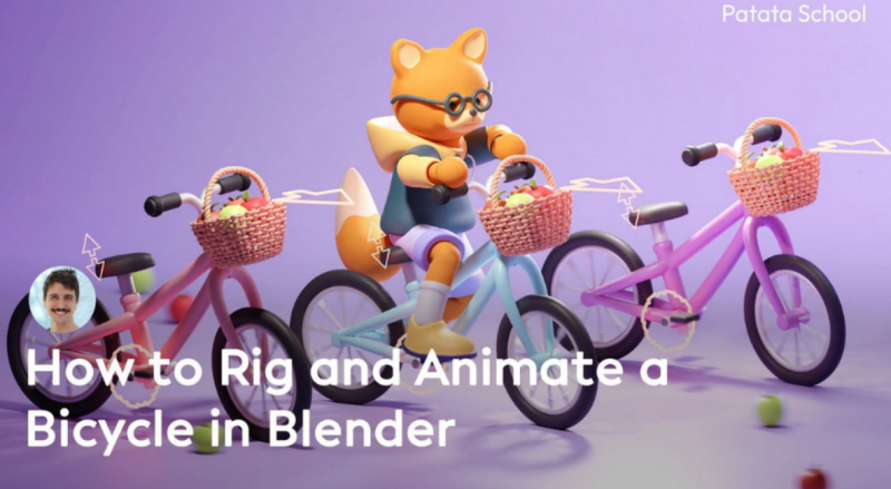 Blender绑定自行车并进行动画制作【中文字幕】-Heycg.cn