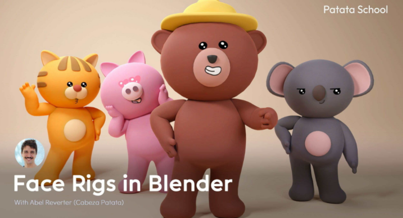 Blender面部绑定技术【中文字幕】-Heycg.cn