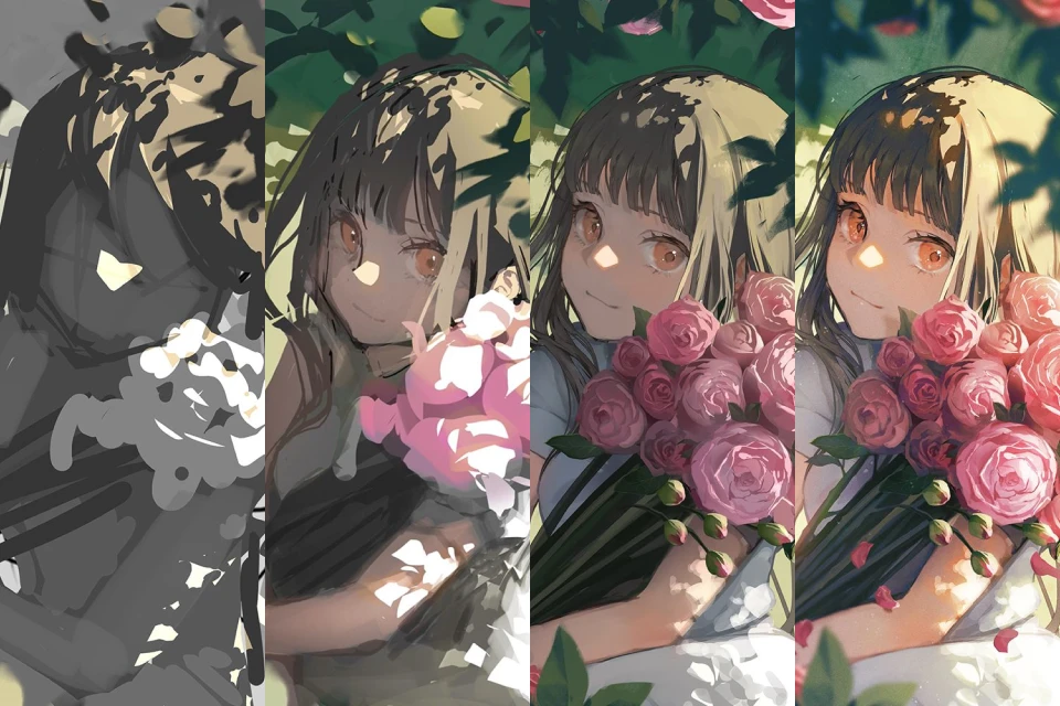 利用光色理论基础表现人物插画-Heycg.cn