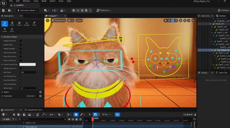 Blender+UE5：高级角色绑定与毛发梳理教程-Heycg.cn