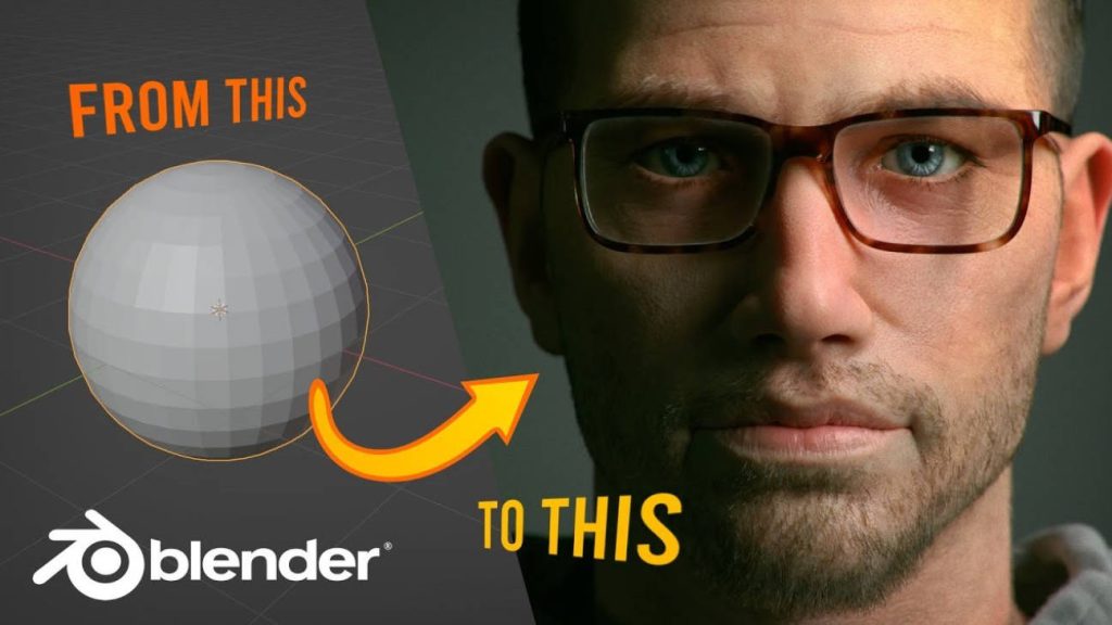 Blender 真实人物头部肖像建模雕刻教程-Heycg.cn