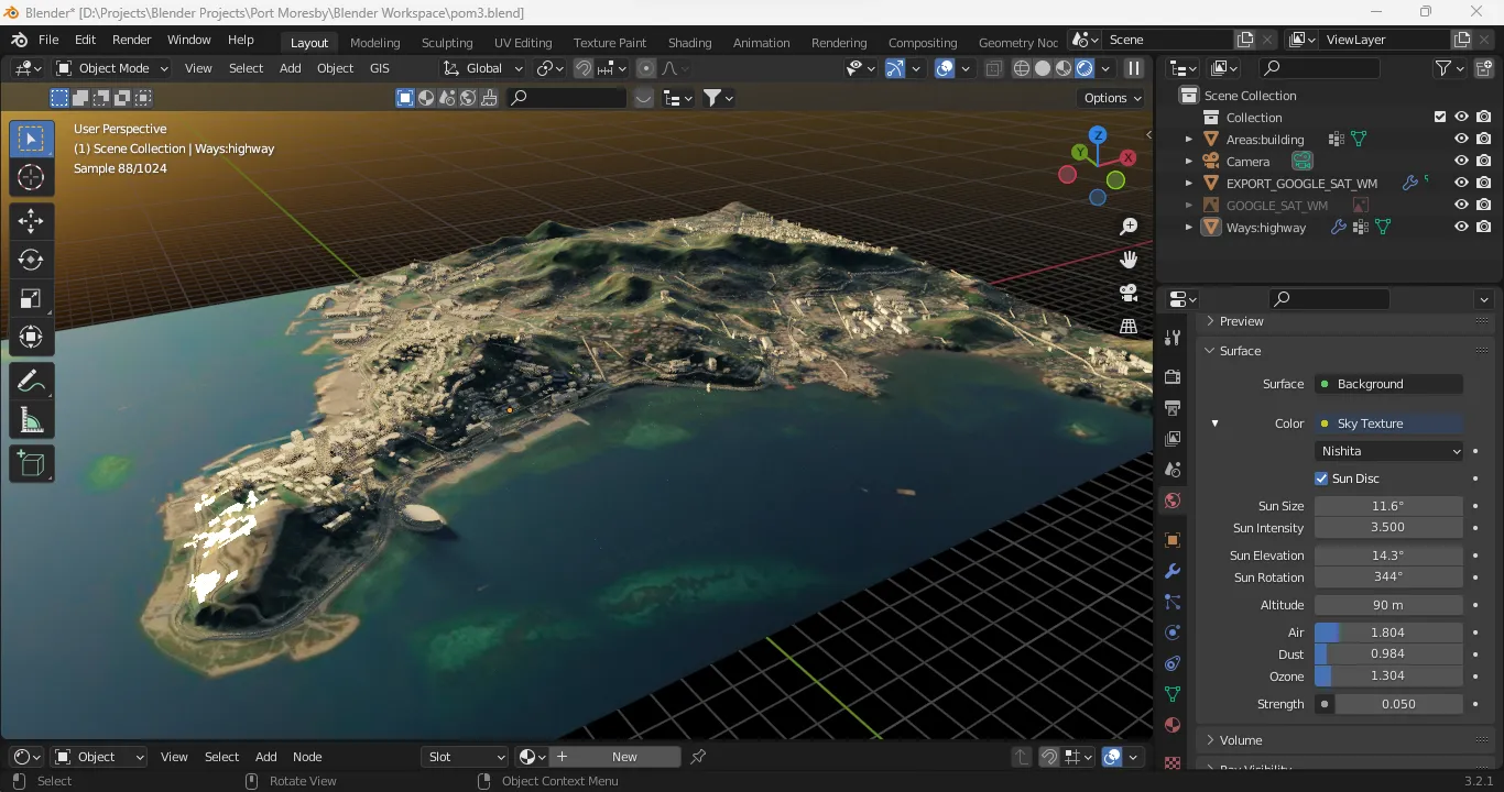 blender三维地理地形模拟建模插件BlenderGIS v2.2.15-Heycg.cn