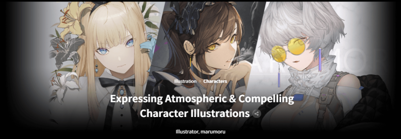 掌握氛围感角色插画：marumoru的人体解析与高效创作技法课-Heycg.cn