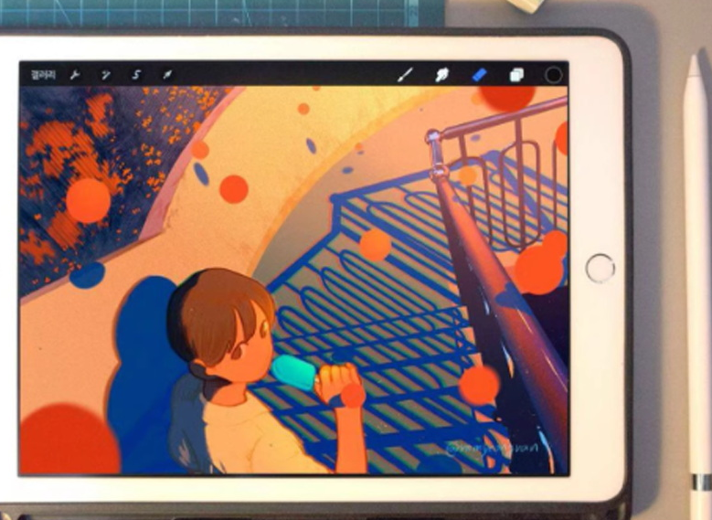 Yeran 将您的照片变成数字绘图iPad绘图插画视频教程课-Heycg.cn