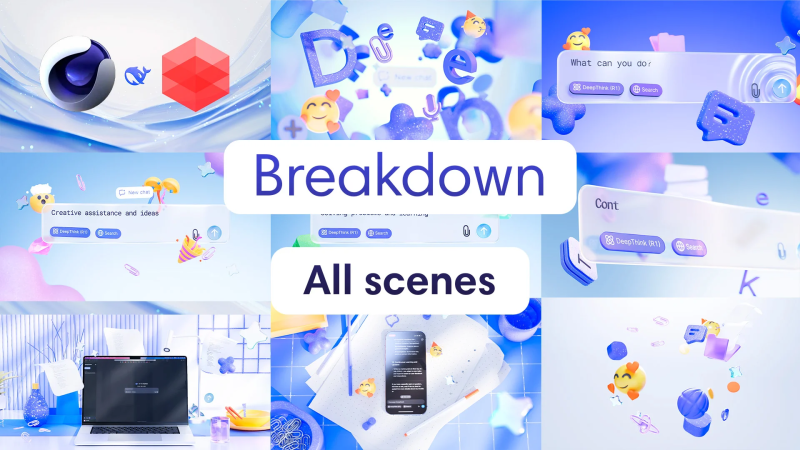 Gumroad – Full breakdown of the 3d motion video DeepSeek in Cinema 4D Redshift-Heycg.cn