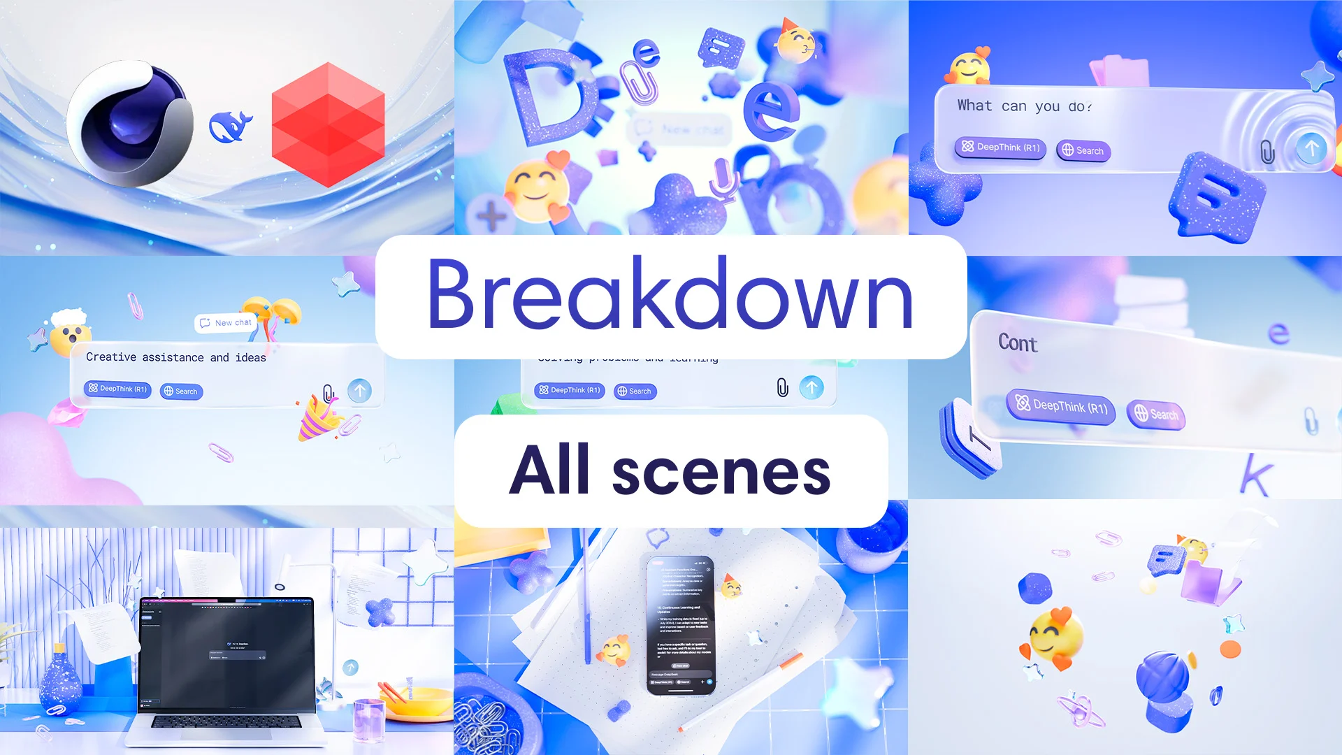 图片[1]-Gumroad – Full breakdown of the 3d motion video DeepSeek in Cinema 4D Redshift-Heycg.cn