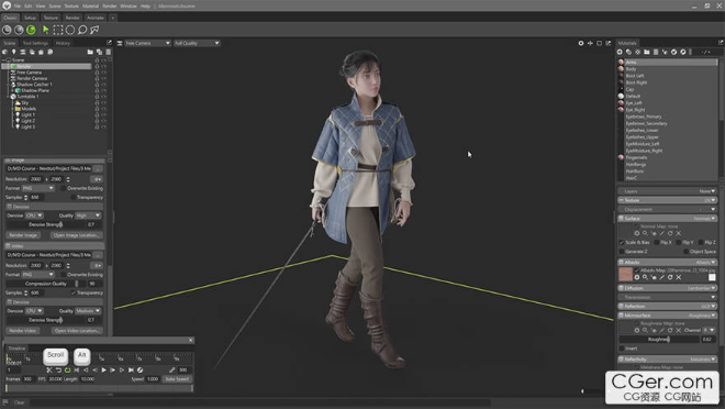 ArtistsUdemy - 面向角色艺术家的高级 Marvelous Design 服装设计课程-Heycg.cn