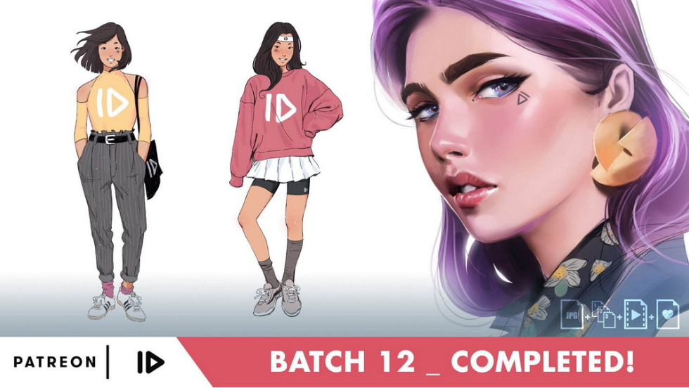 图片[1]-可爱女性角色绘画艺术 | Gumroad【无字幕】-Heycg.cn