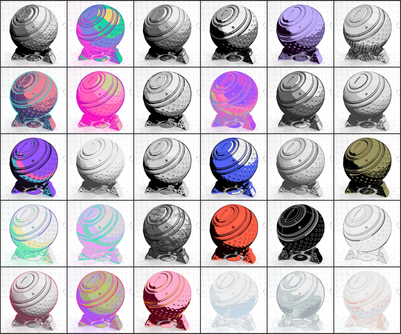 用于 Cinema4D Redshift 的 YMA 卡通材质以及使用教程-Heycg.cn