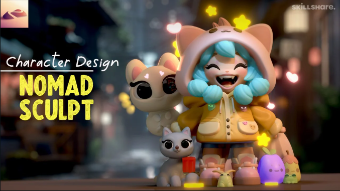 戴夫·里德的 Nomad Sculpt 高级角色建模教程-Heycg.cn