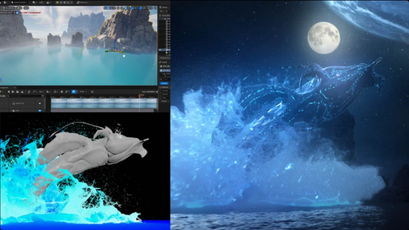 Gumroad - 虚幻引擎和胡迪尼制作水的教程-Heycg.cn