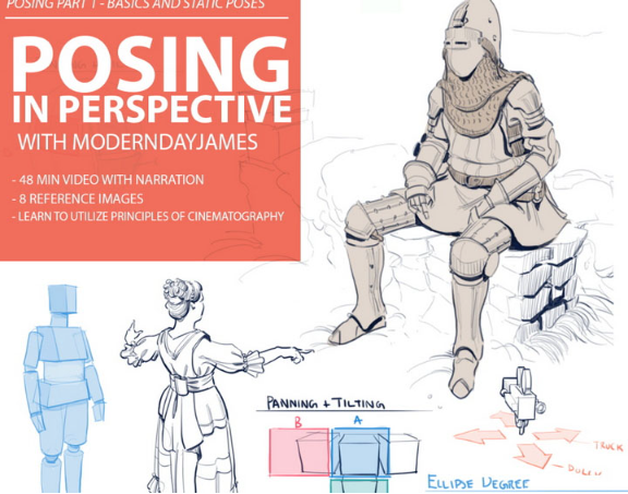 角色POSE姿态艺术（高级绘画） | Gumroad【中文字幕】-Heycg.cn