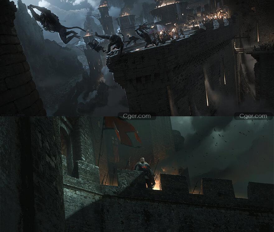 图片[2]-Gumroad – 罗曼·朱安多中世纪场景的艺术概念设计绘画全过程教程【中文字幕】-Heycg.cn