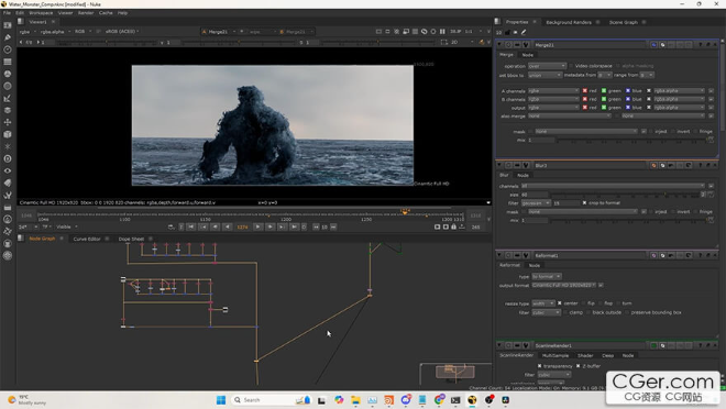 CGCircuit - Advanced Large Scale Fluid FX in Houdini Part 1 & Part 2-Heycg.cn