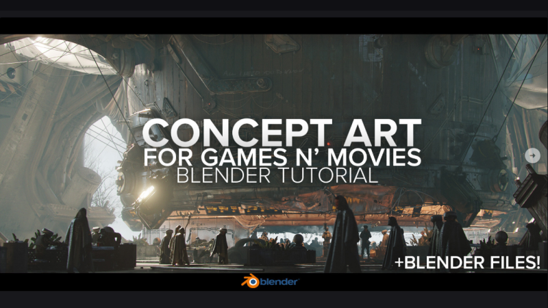 Blender 中的 Games N' Movies 概念艺术教程-Heycg.cn