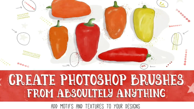 Skillshare - 用任何素材创建Photoshop画笔-Heycg.cn