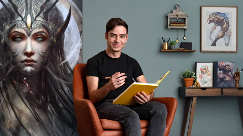 Domestika - 幻想速写：从想象中描绘人物-Heycg.cn