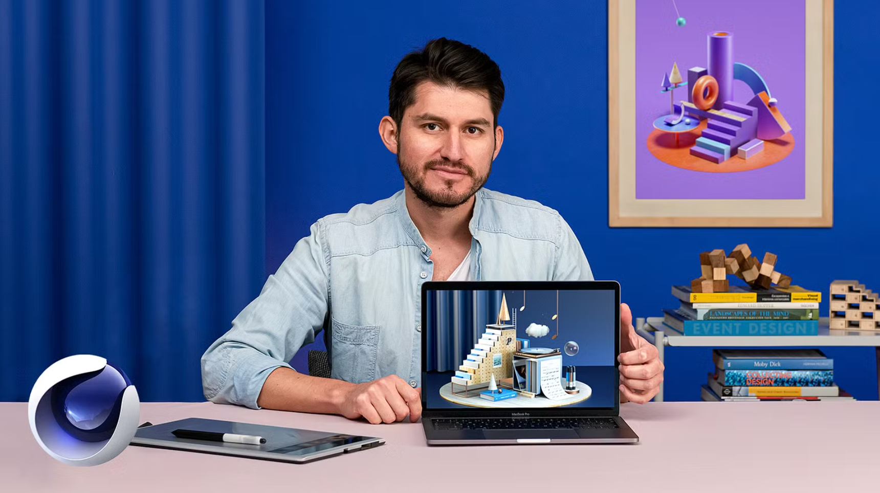 图片[1]-Domestika – 在Cinema4D中创建3D合成-Heycg.cn