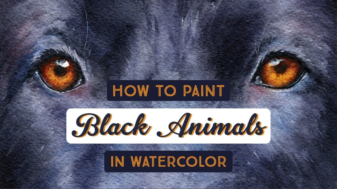 图片[1]-Skillshare – 如何用水彩画黑色动物-Heycg.cn