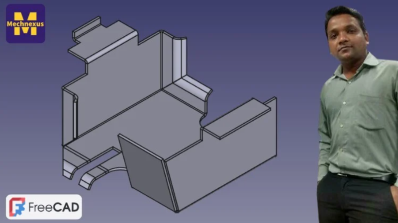 Udemy - FreeCAD钣金设计零基础到专家-Heycg.cn