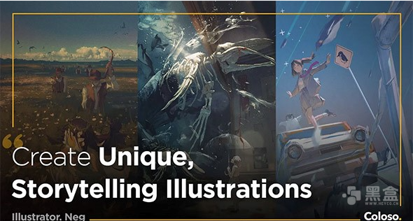 Procreate创建独特讲故事插图技巧视频设计教程+中英文字幕-Heycg.cn