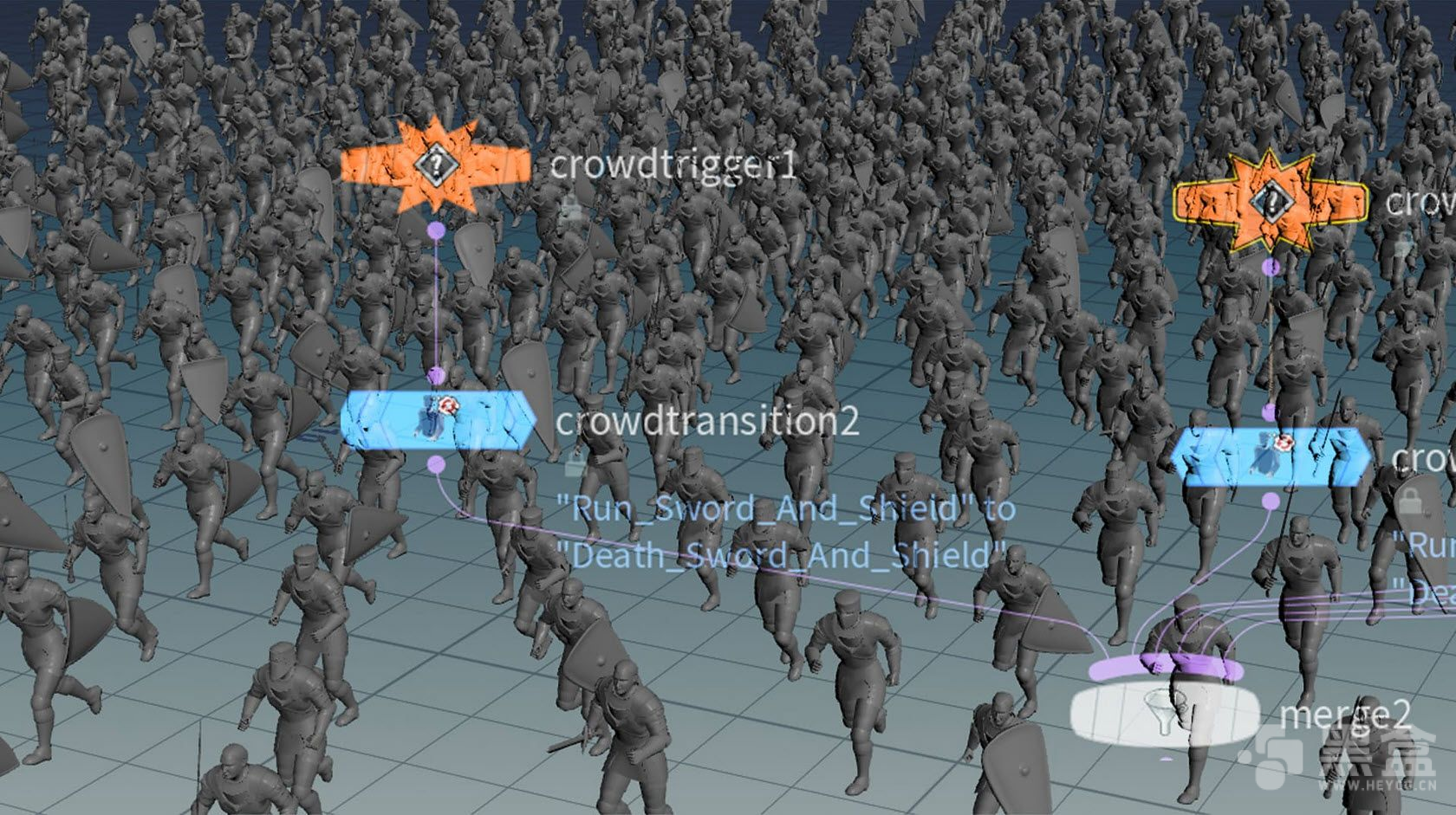 图片[1]-FXPHD – Houdini集群系统（Crowds）-Heycg.cn