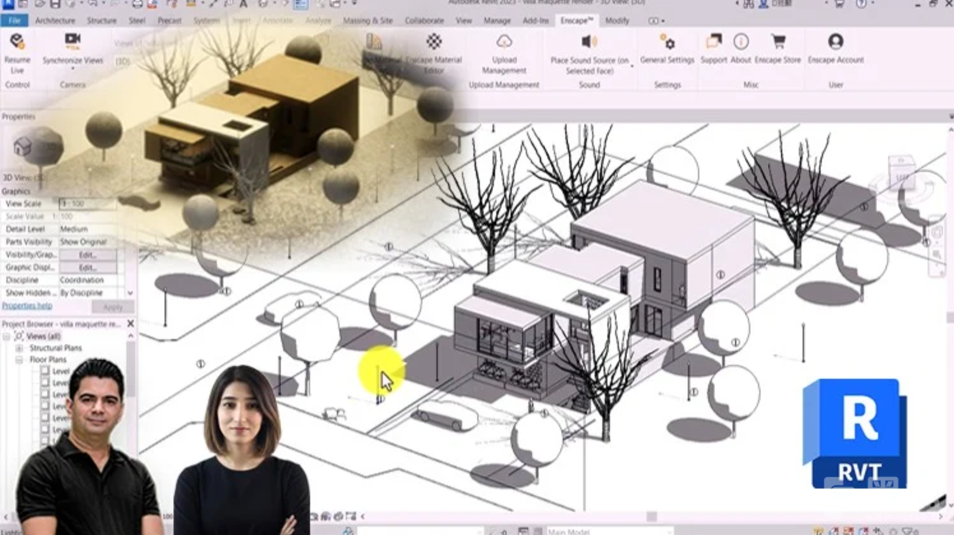 图片[1]-Udemy – Revit别墅建模到渲染-Heycg.cn