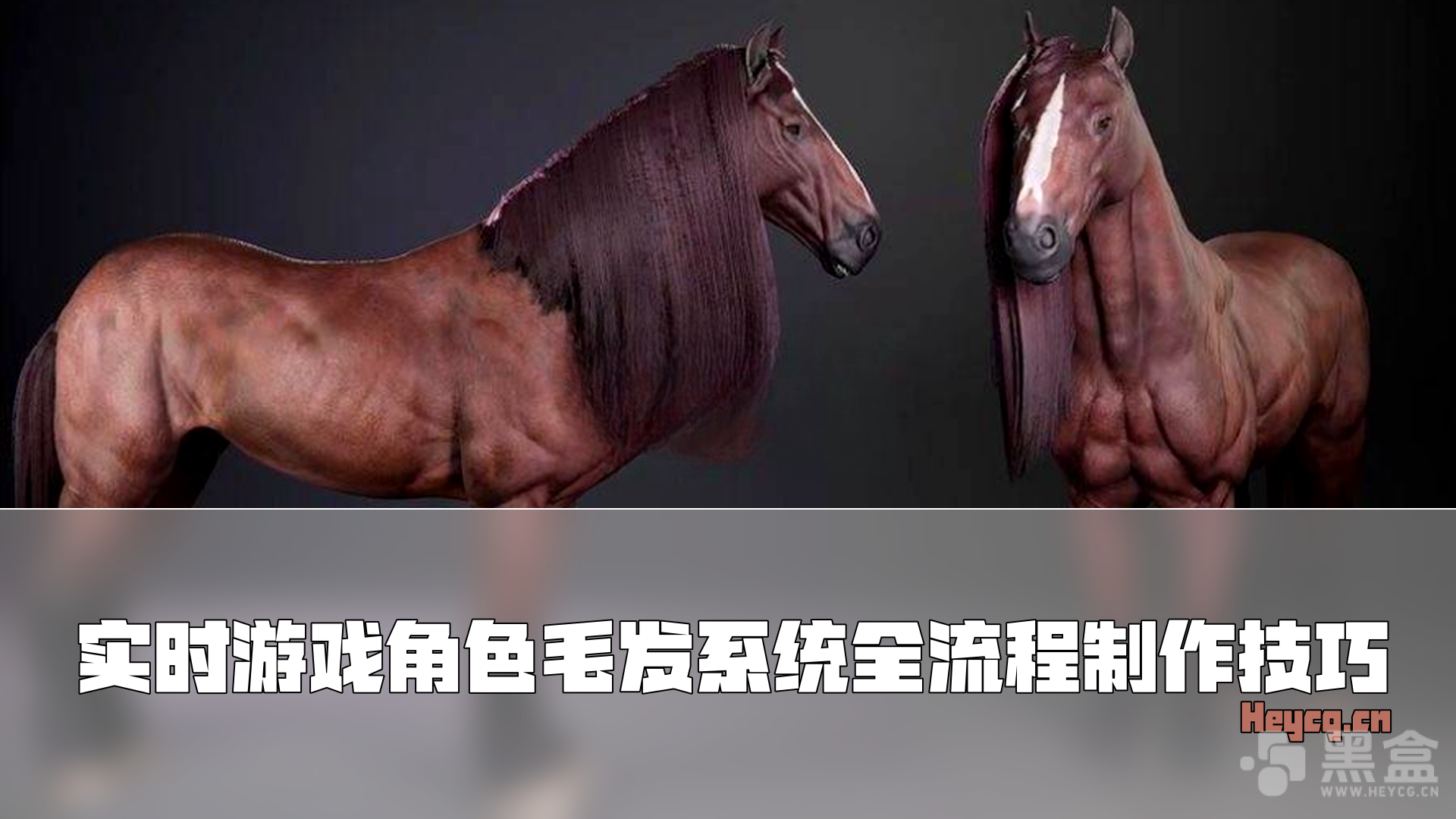 图片[1]-实时游戏马匹毛发制作全流程：XGen、Unreal 与 Toolbag 实战教程-Heycg.cn